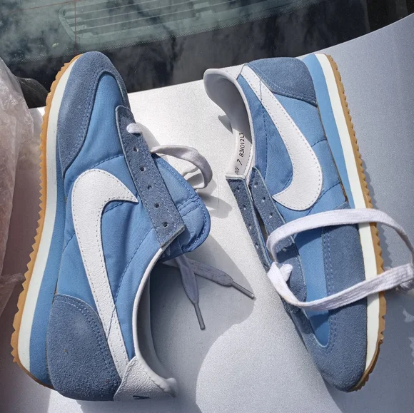 Nike Blue and White Retro Sneakers - Picture 3 of 4